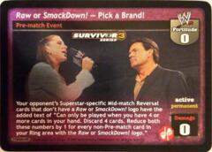 Raw or Smackdown! - Pick a Brand!